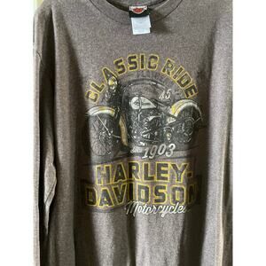 Harley Davidson Vintage Long Sleeve Tshirt Lg
